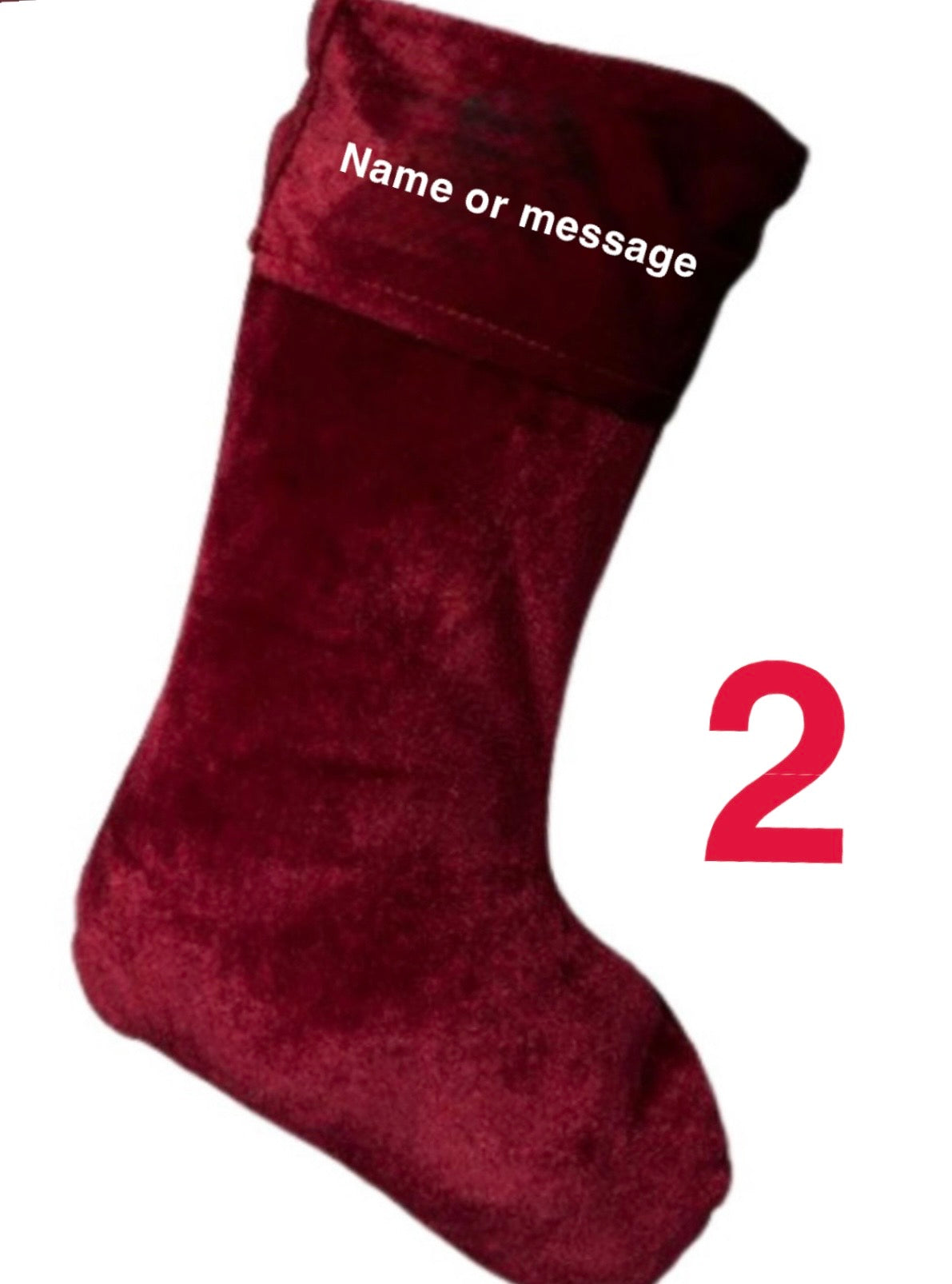 RED CHRISTMAS STOCKING