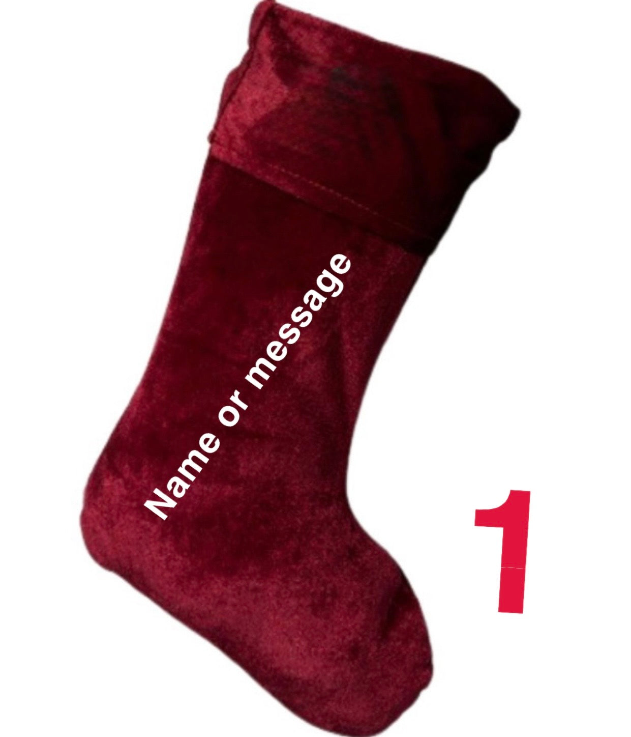 RED CHRISTMAS STOCKING