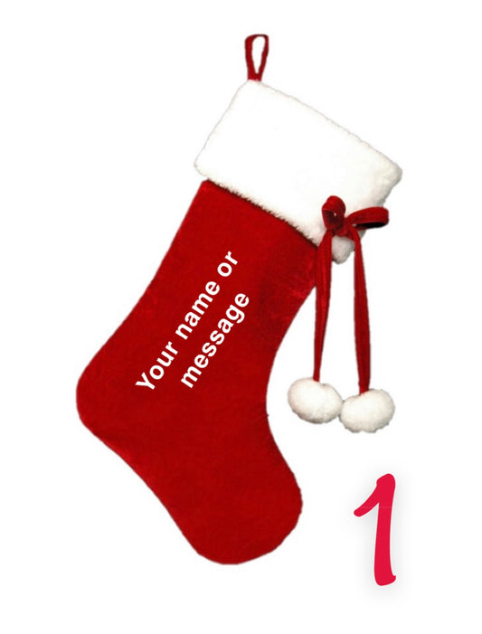 Personalised Christmas stockings